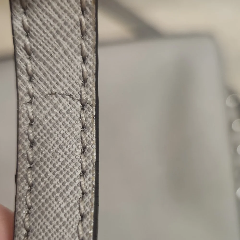 Michael Kors Silver Crossbody Bag with Studded Sides